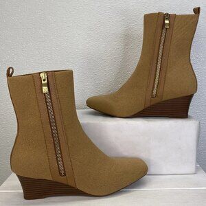 Viavia Micaela Knit Wedge Ankle Booties Women’s